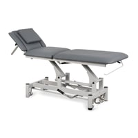 Kinefis Comfort 5-section hydraulic stretcher: with adjustable headrest, face opening, and adjustable armrests